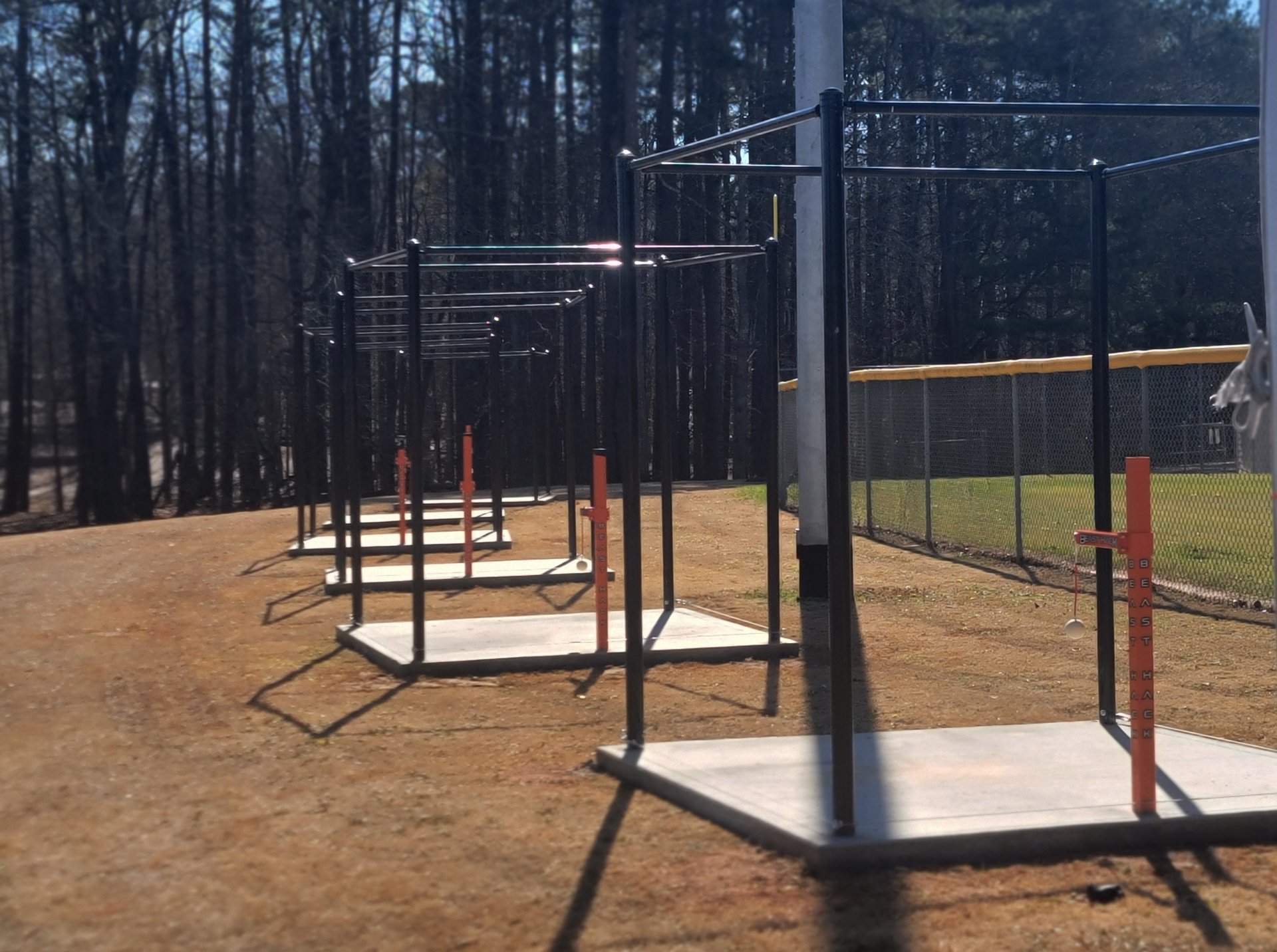 Beast Hack modular hitting stations installed at Cochran Park in Stockbridge, Georgia